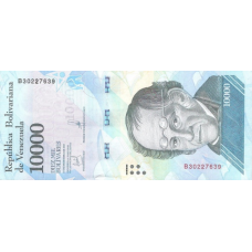 (448) Venezuela P98b - 10.000 Bolivares Year 2016